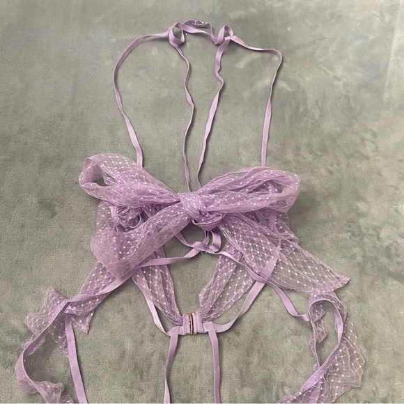 New! Victoria’s Secret Very Sexy Bow Open-Cup Crotchless Playsuit 4183 - Picture 4 of 8